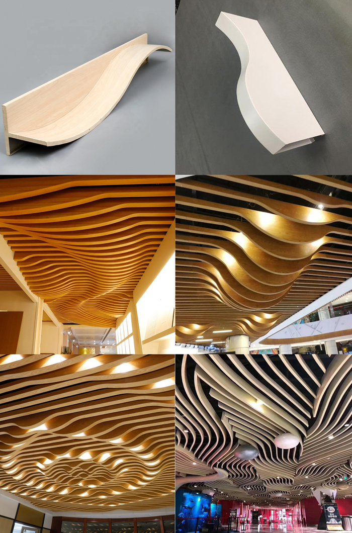 customized wavy ceiling
