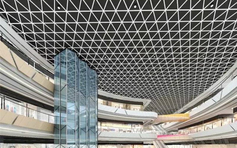 Innovative triangular aluminum ceiling tiles