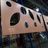 Fireproof Metal Perforated Panel Carved Aluminum Veneer