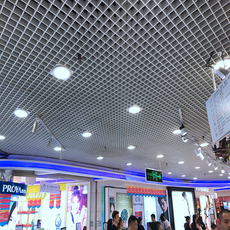 Fashionable Aluminum Decorative Open Cell/ grid Ceiling for Shopping Malls