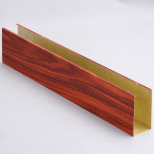 New Aluminum Curtain Ceiling Decorative Aluminum U-Baffle Ceiling 